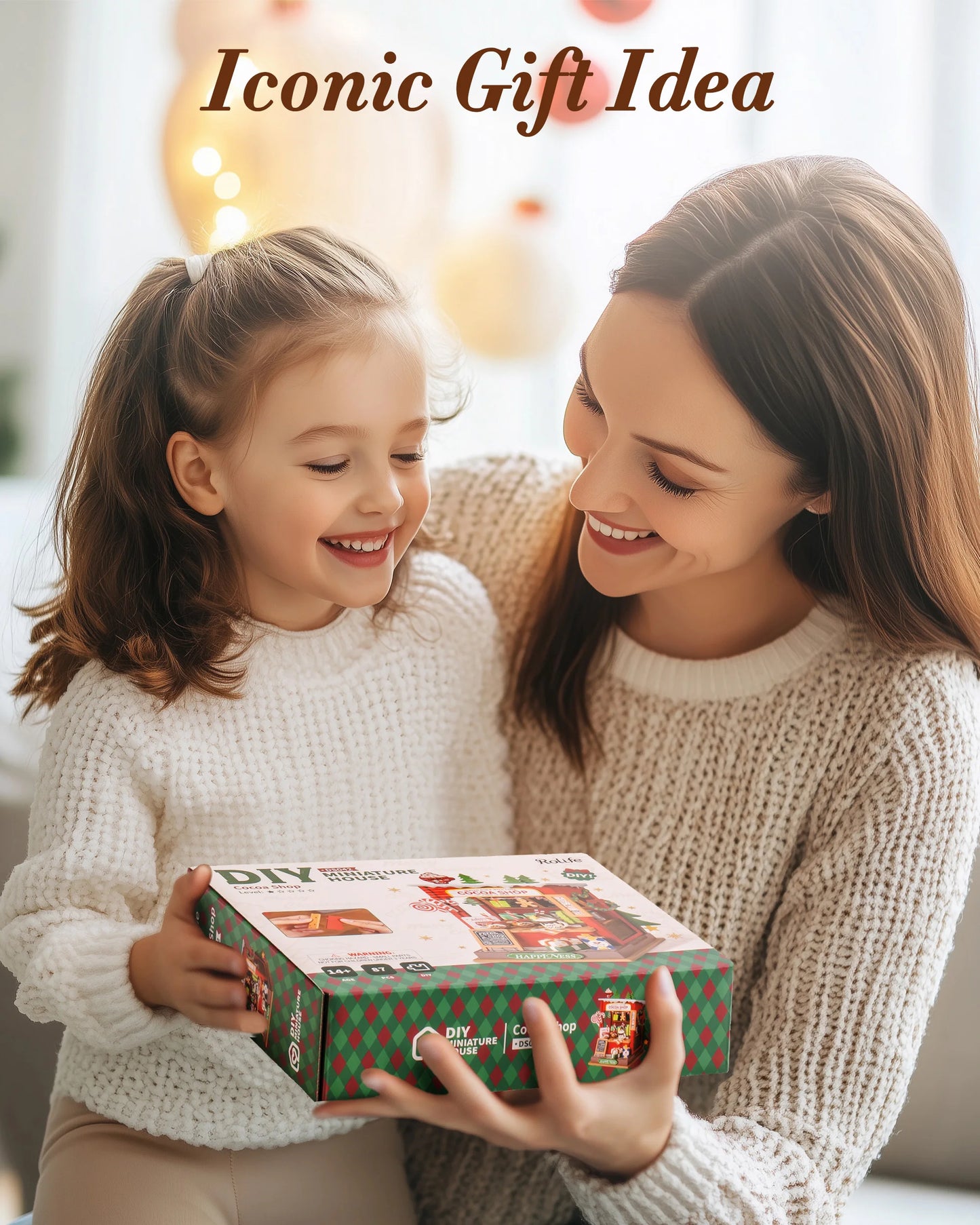 Rolife Christmas Tree Cottage Miniature House Kit DIY Craft Set