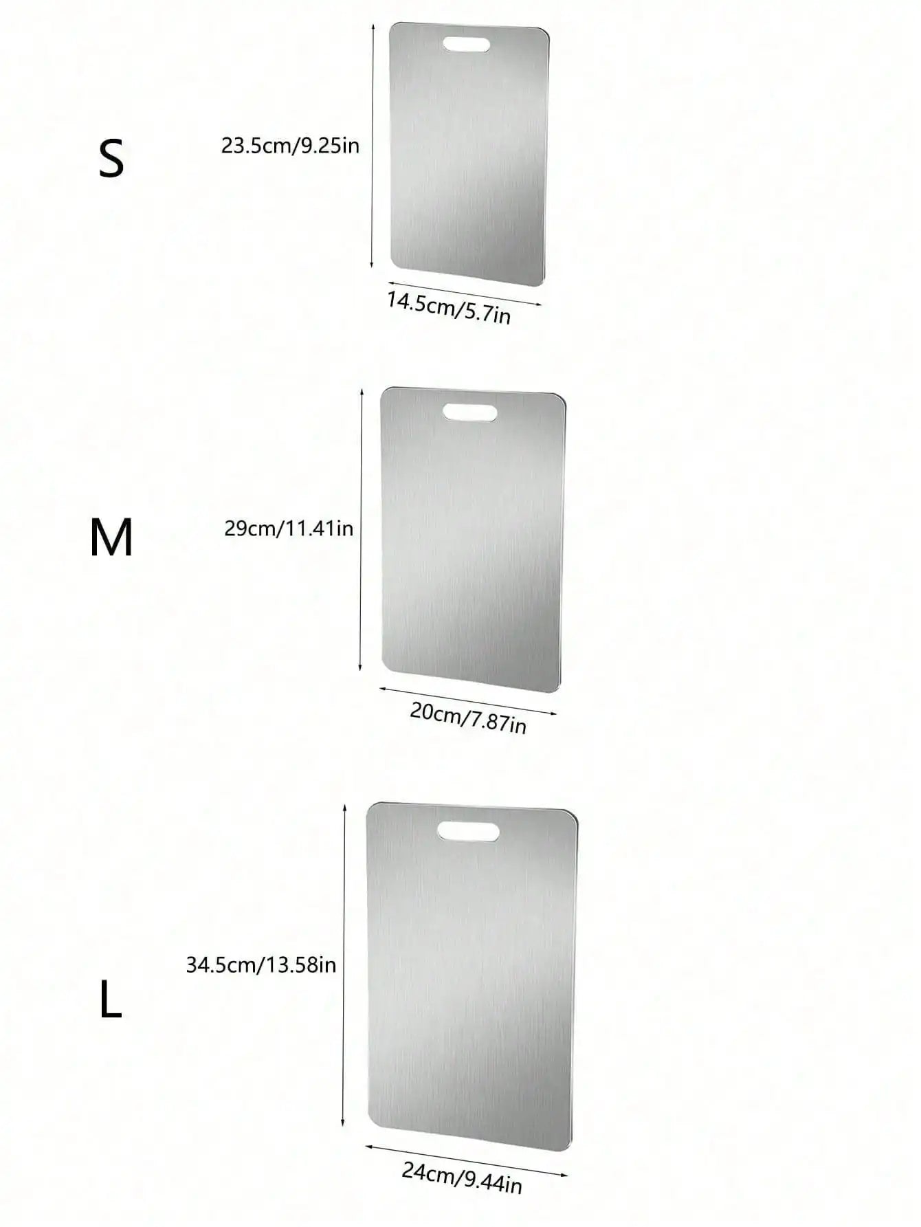 Titanium And 304 Stainless Steel Cutting Board Antibacterial Non Slip