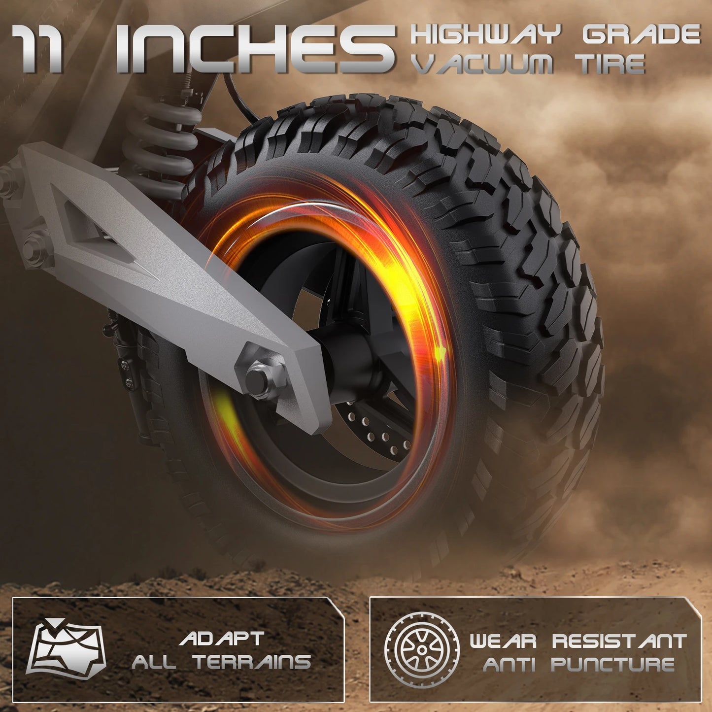 T10 900W Electric Scooter 48V Battery 28-37 Miles Range Off Road Tires Foldable
