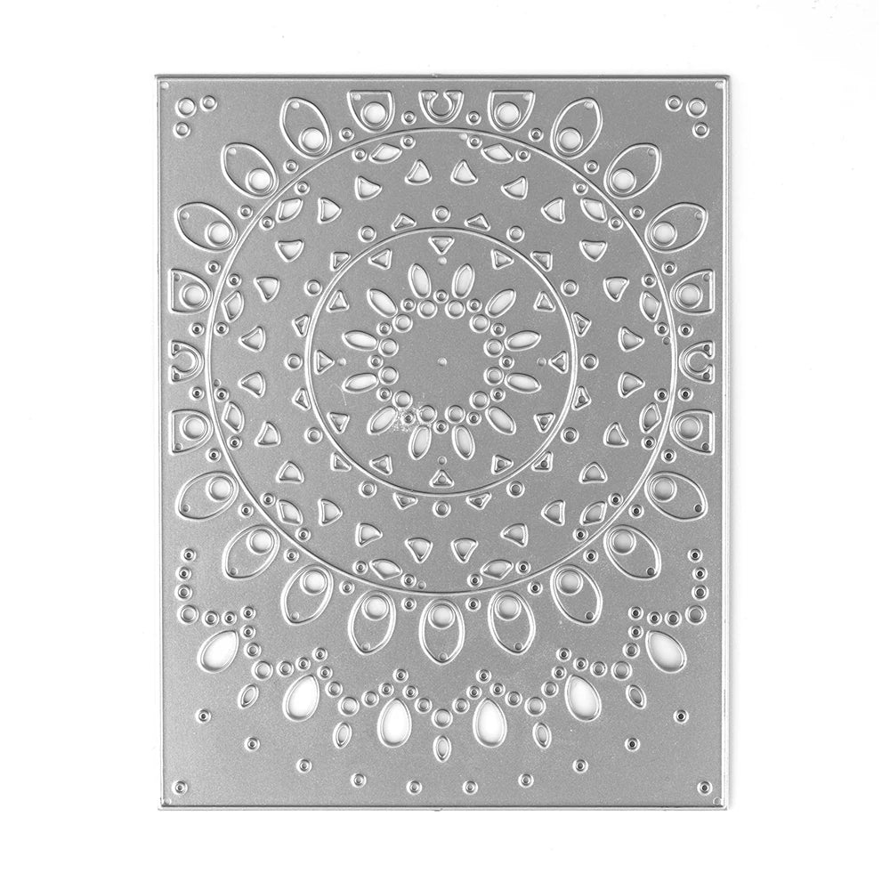 Irregular Rectangular Background Metal Cutting Dies For Card Making Scrapbooking