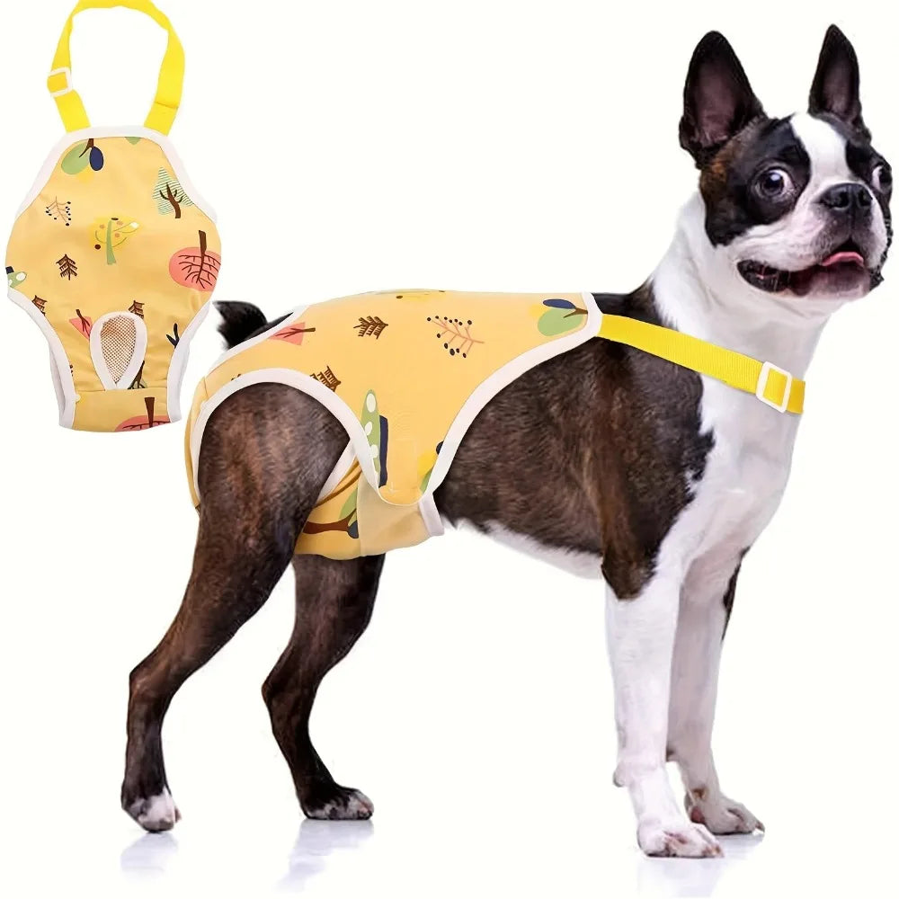 Reusable Female Dog Diapers With Buckle Adjustable Breathable Mesh Incontinence