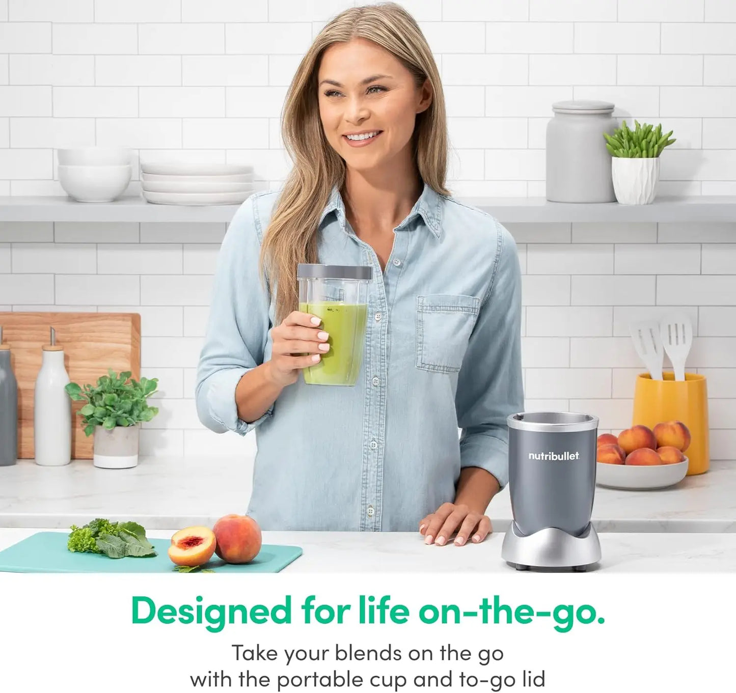 Personal Blender 600W for Shakes and Smoothies and Food Prep