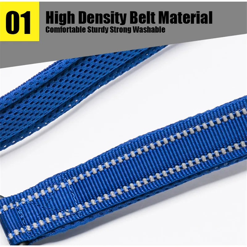 TRUELOVE Reflective Nylon Mesh Padded Pet Leash For Dogs And Cats