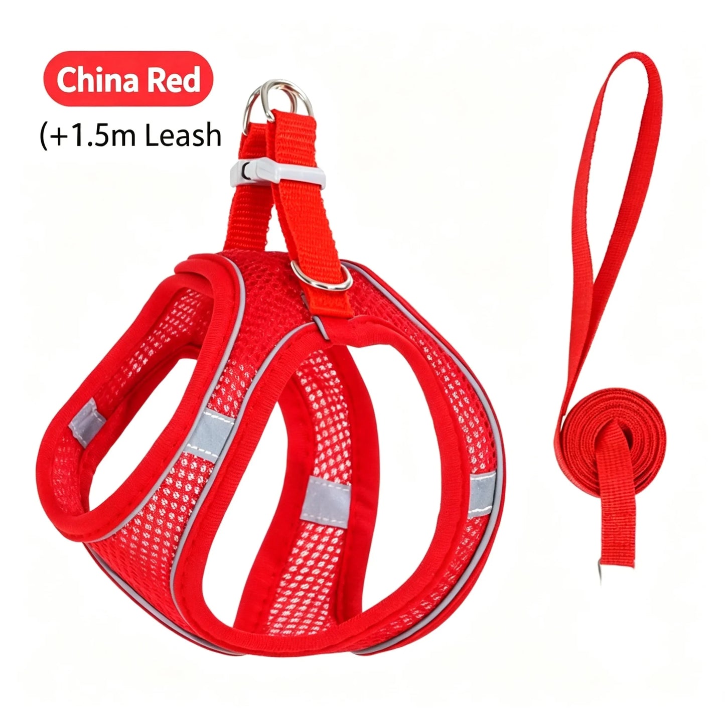 Dog Harness Leash Set For Small Dogs Adjustable Vest Lead
