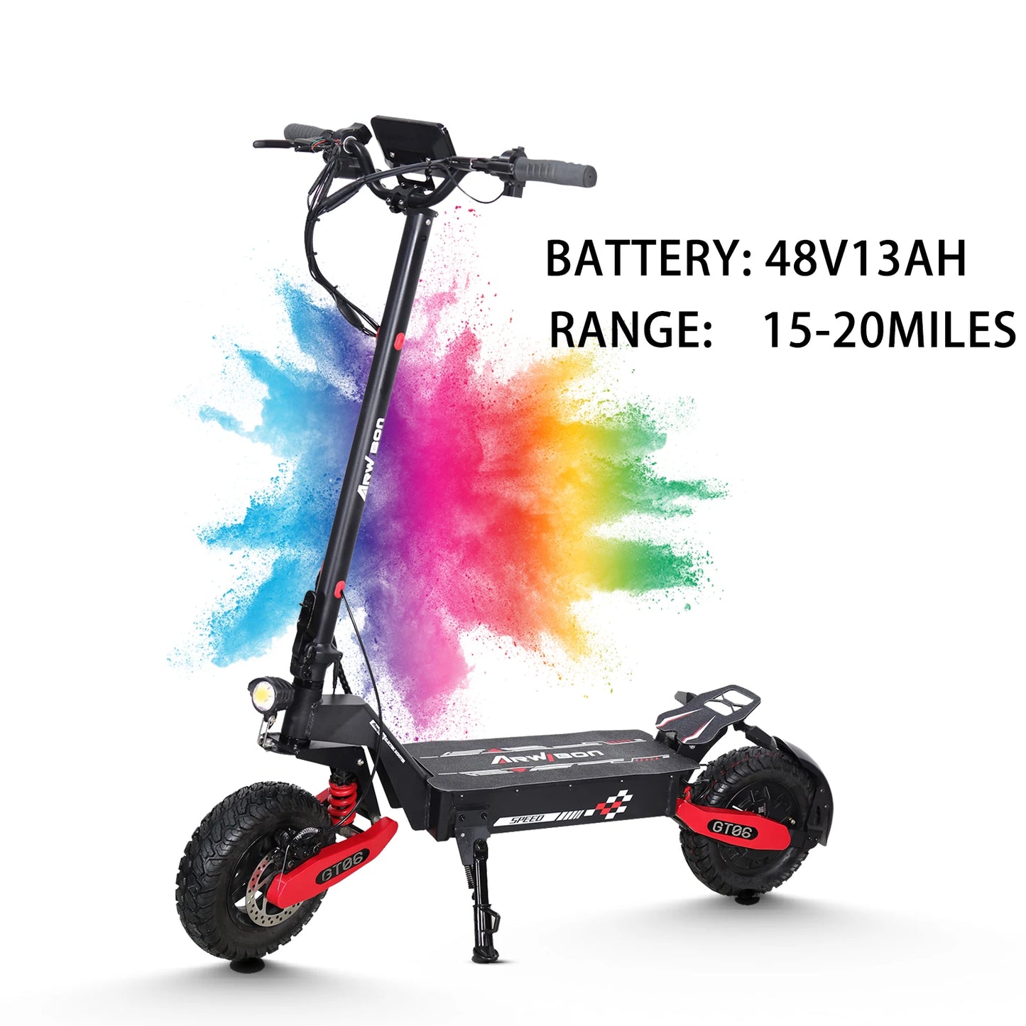 Arwibon GT06 1200W Foldable EScooter For Adults 25 MPH Off Road