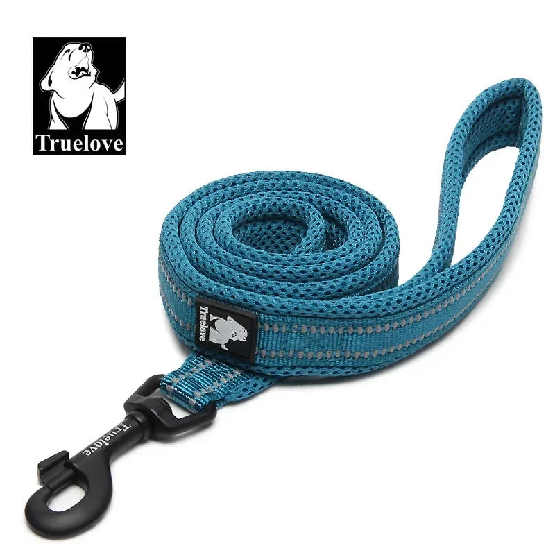 TRUELOVE Reflective Nylon Mesh Padded Pet Leash For Dogs And Cats