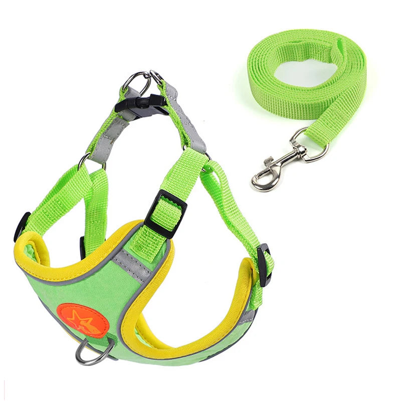 Dog Harness Vest Reflective Mesh Breathable for Small Medium Dogs