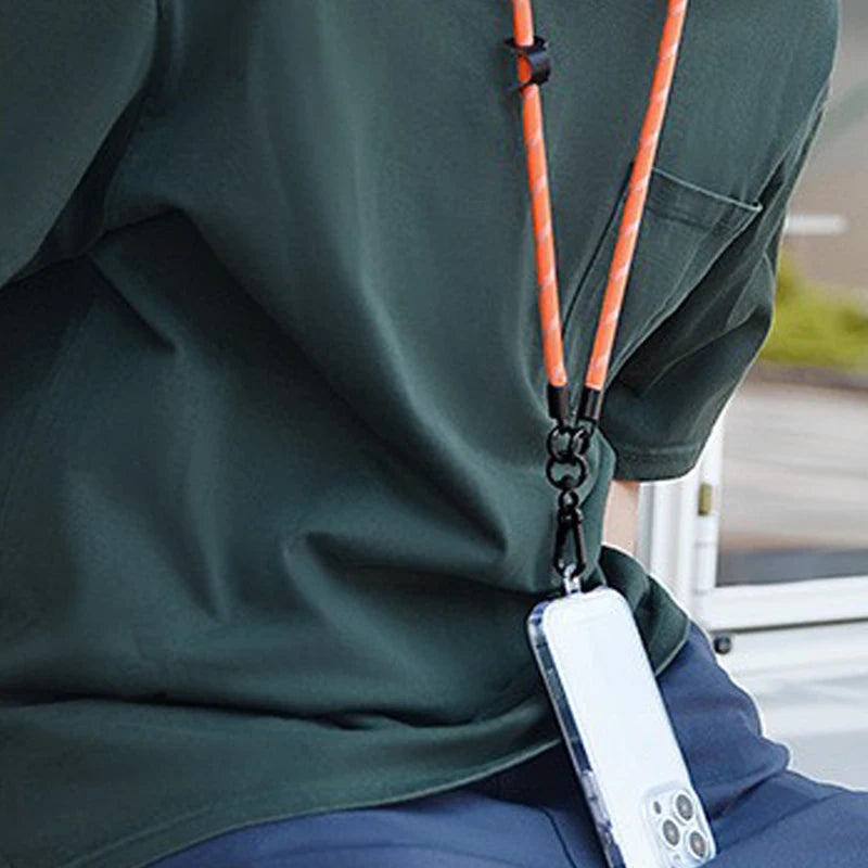 Fashion Phone Necklace Lanyard With Hook Card Holder For iPhone