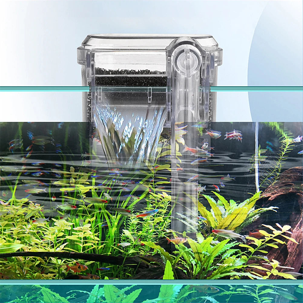 Shunmaii Fish Tank Suspended Hang On Filter 2.5W USB Pump