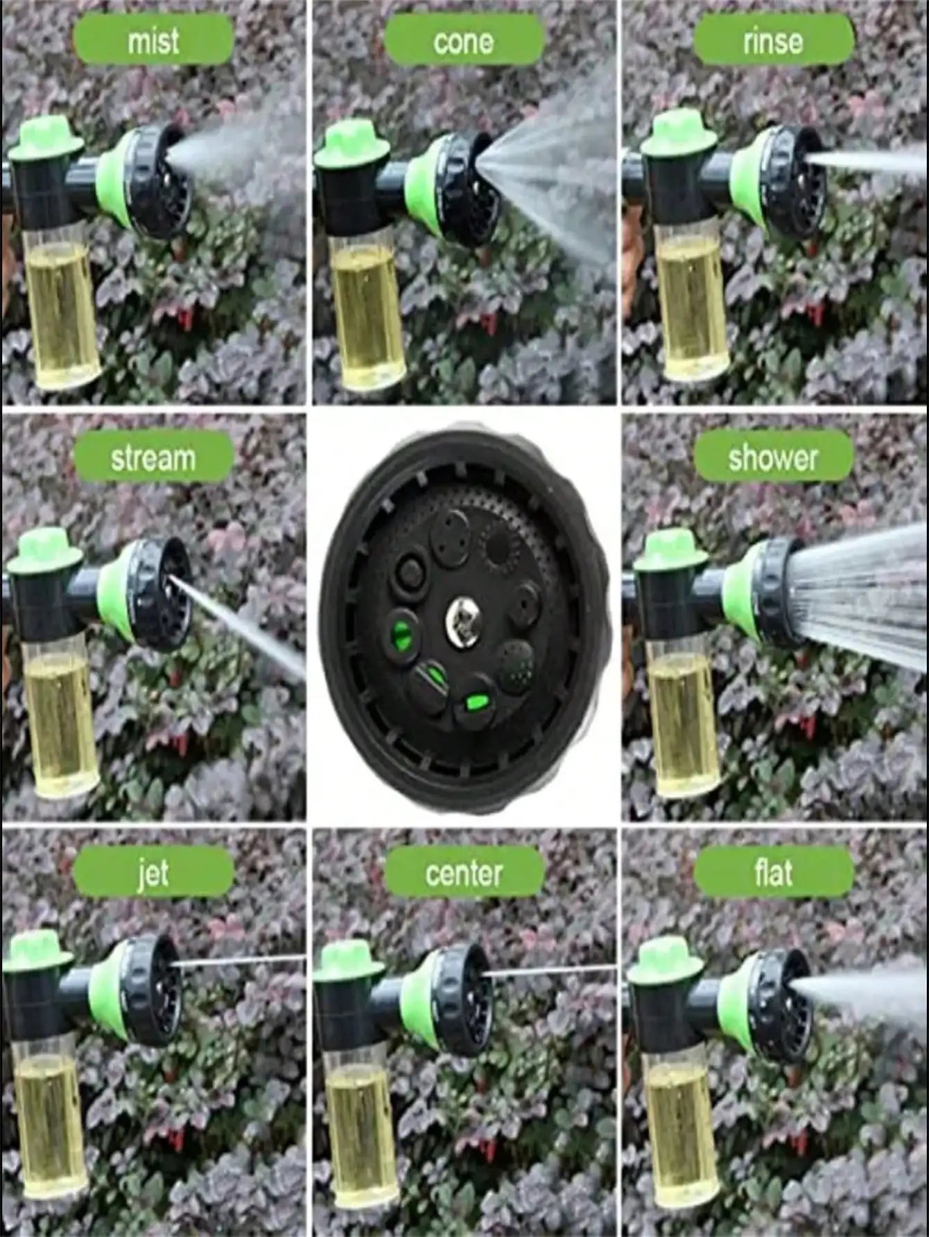 Car Wash Foam Sprayer With Soap Reservoir Garden Hose Nozzle