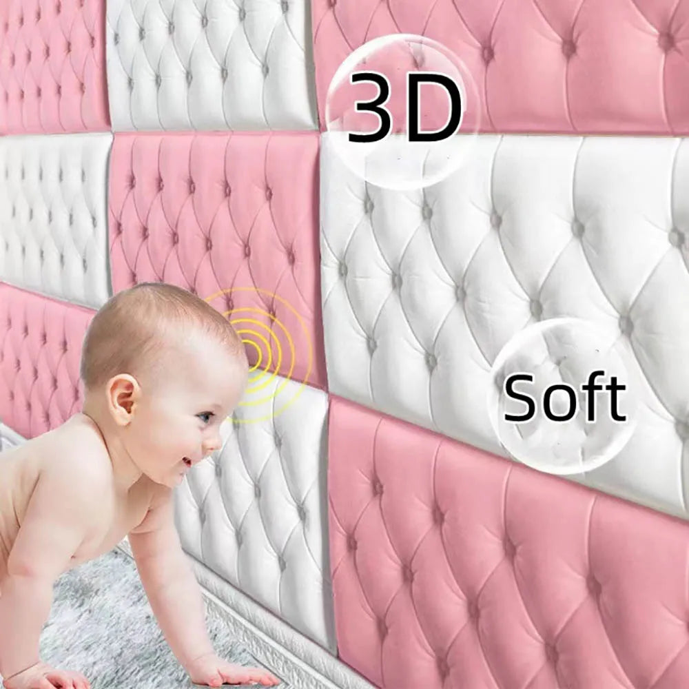 3D Self Adhesive Wall Sticker Foam Pad For Kids Room