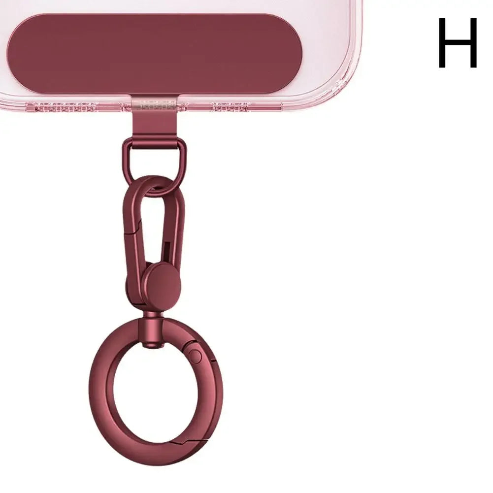 Metal Phone Lanyard With Rotatable Buckle And Steel Clip