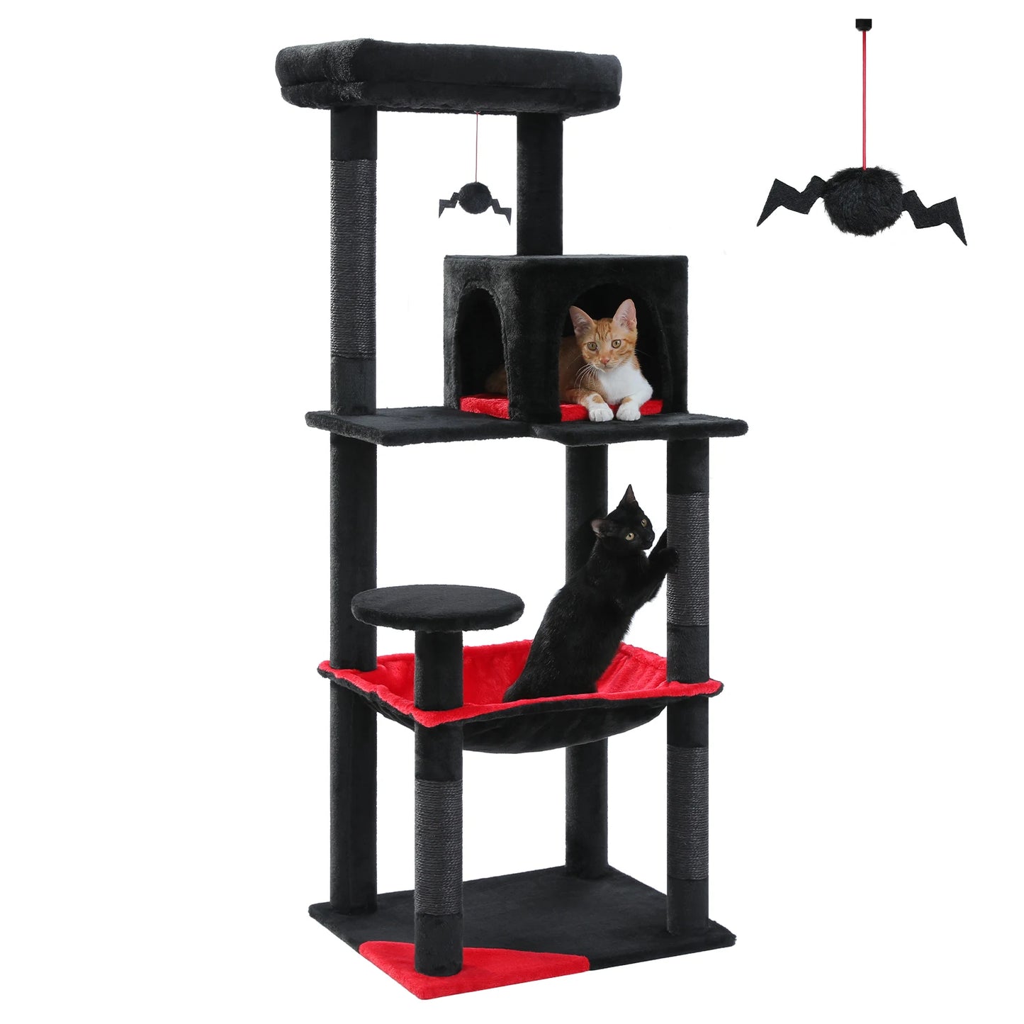 PAWZ Road Cat Tree Indoor 5 Level Tower Sisal Posts