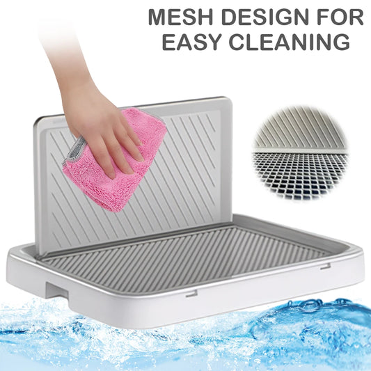 Alloet Dog Potty Tray With Pee Wall Pan Training Toilet