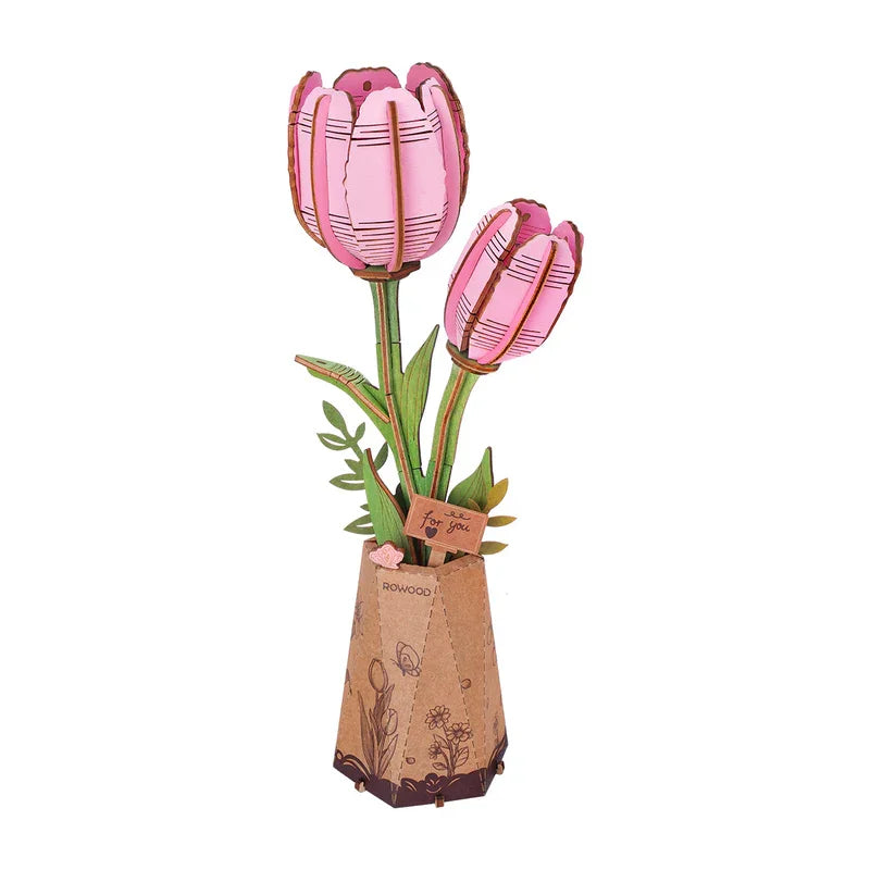Robotime ROKR 3D Wooden Puzzle Flowers Bouquet Craft Kit