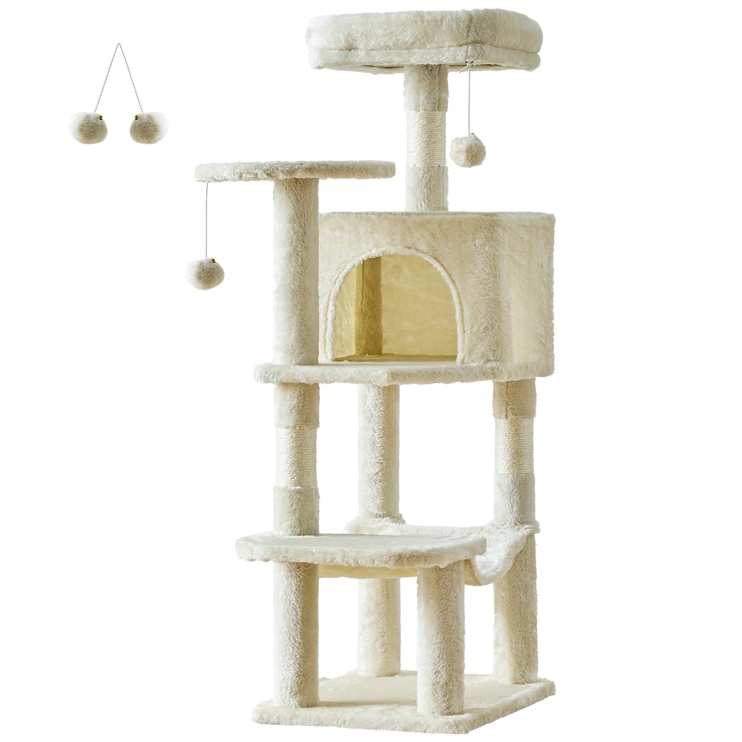 JHK Cat Tree MultiCat Climbing Tower Indoor Sisal Scratching Posts
