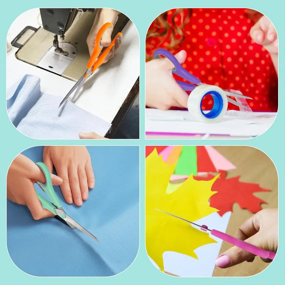 All Purpose Comfort Grip Scissors For Office School Craft Fabric
