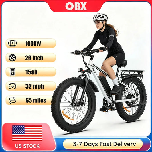 OBX Electric Mountain EBike 1500W Brushless Motor All Terrain