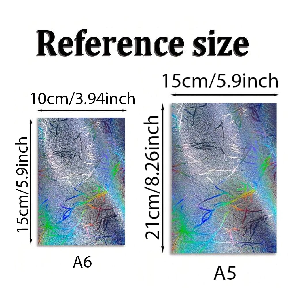 LISM 50 Sheets Glitter Paper Assorted Holographic Textured Cardstock