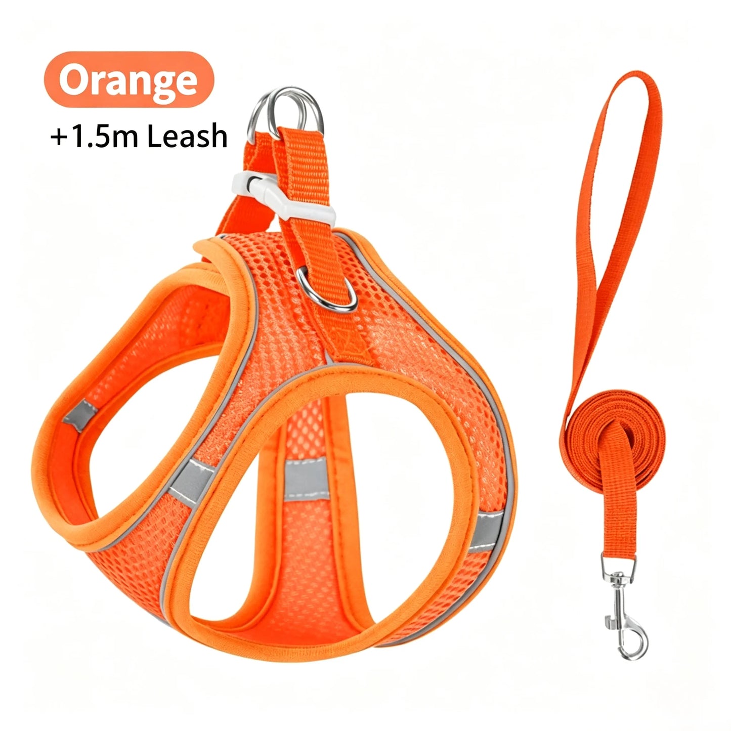 Dog Harness Leash Set For Small Dogs Adjustable Vest Lead