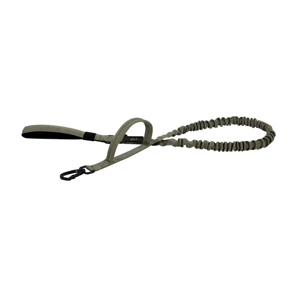 Tactical Dog Leash Adjustable Elastic Rope With Dual Control Handles