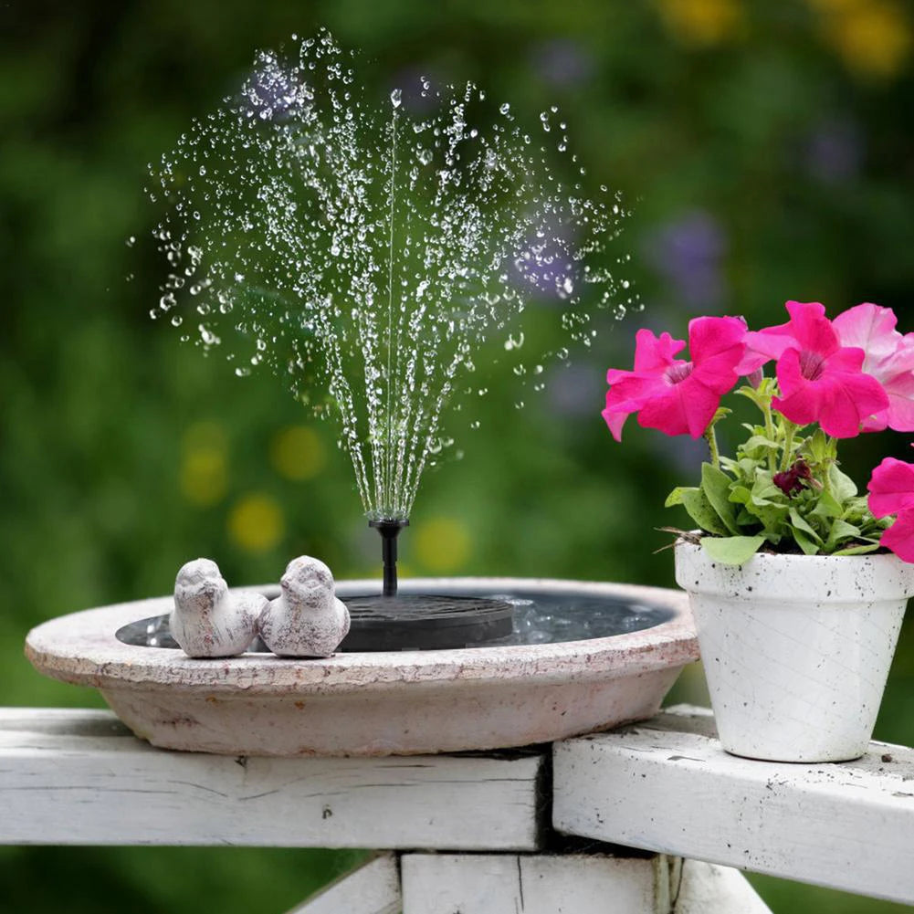Floating Solar Fountain With Eight Nozzles For Ponds And Pools