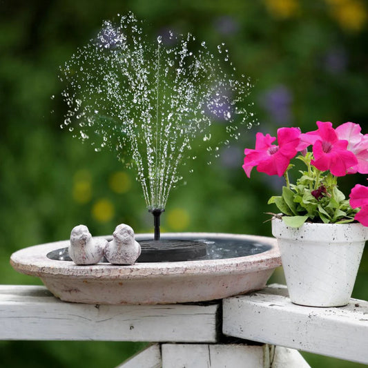 Floating Solar Fountain With Eight Nozzles For Ponds And Pools