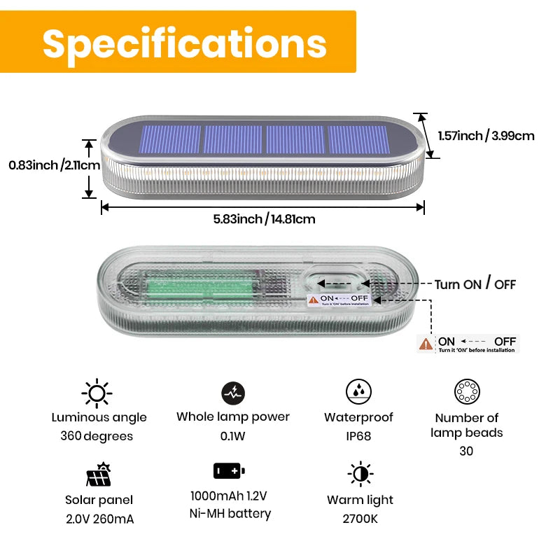 Solar Deck Lights IP68 Waterproof Auto On Off 4 Pack Five Ton Anti Pressure