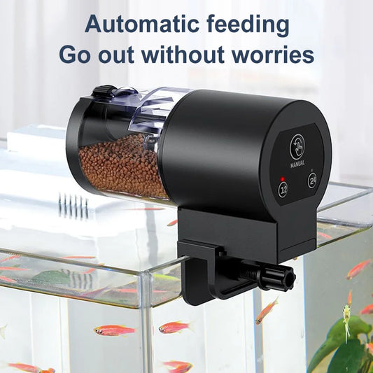 Automatic Intelligent Control Fish Feeder For Aquarium Tanks And Ponds