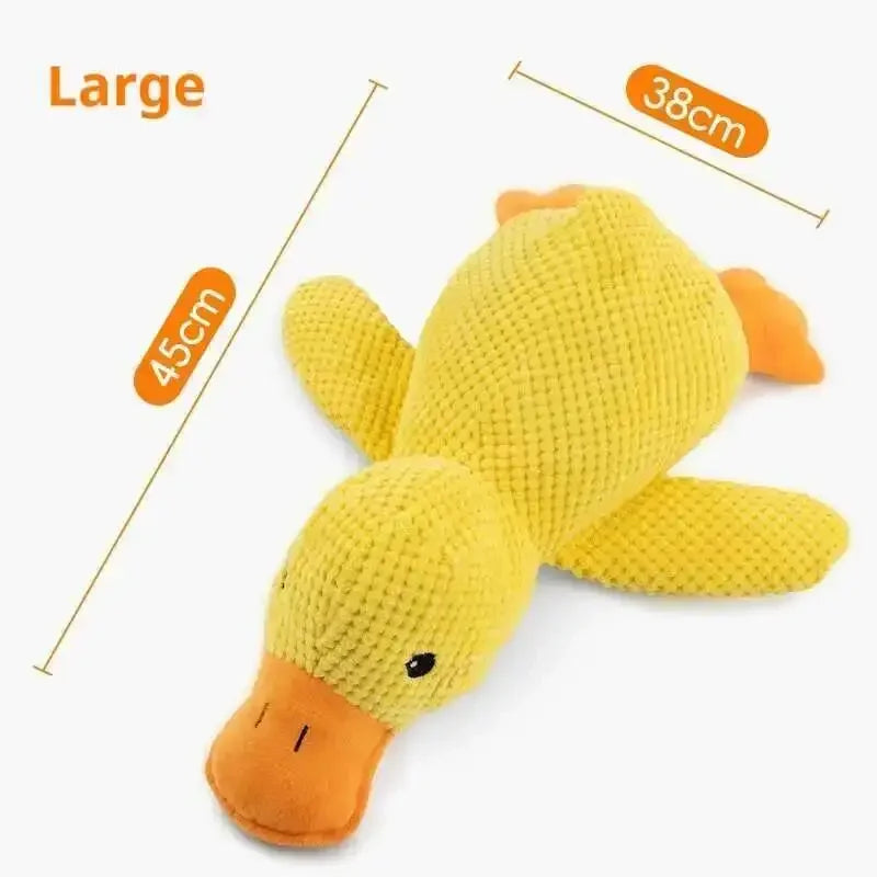 Squeaky Plush Duck Dog Toy Bite Resistant Chew Toy