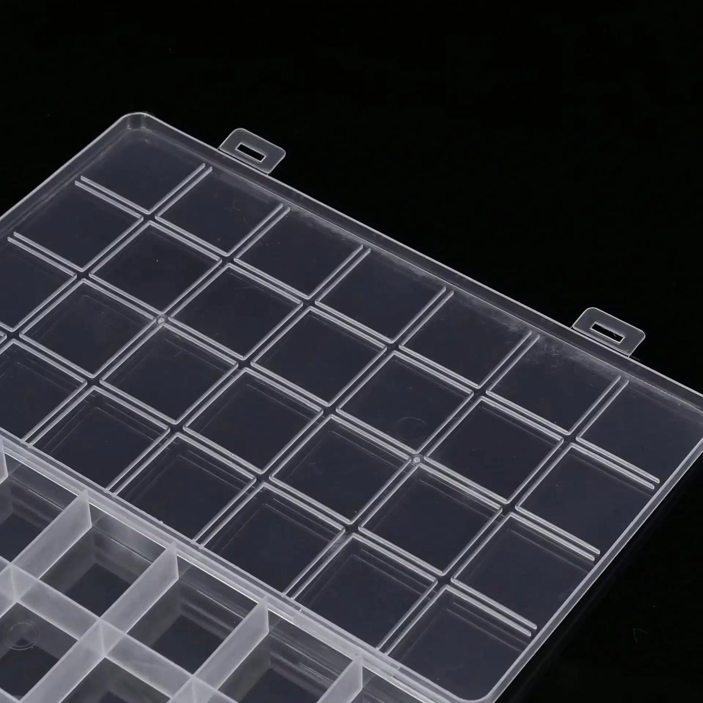 Plastic Jewelry Storage Case 28-Grid With Removable Dividers