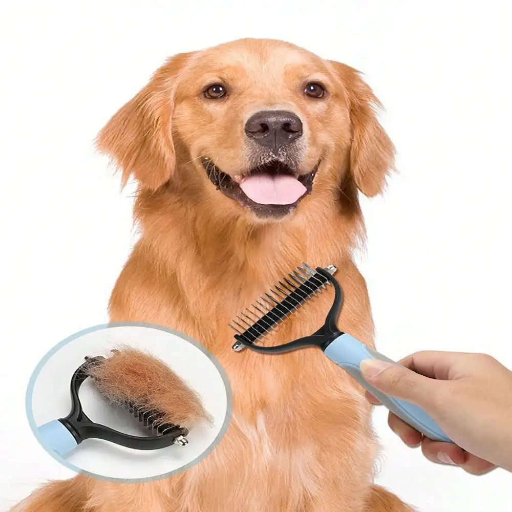 Stainless Steel Double Sided Detangling Comb for Cats and Dogs