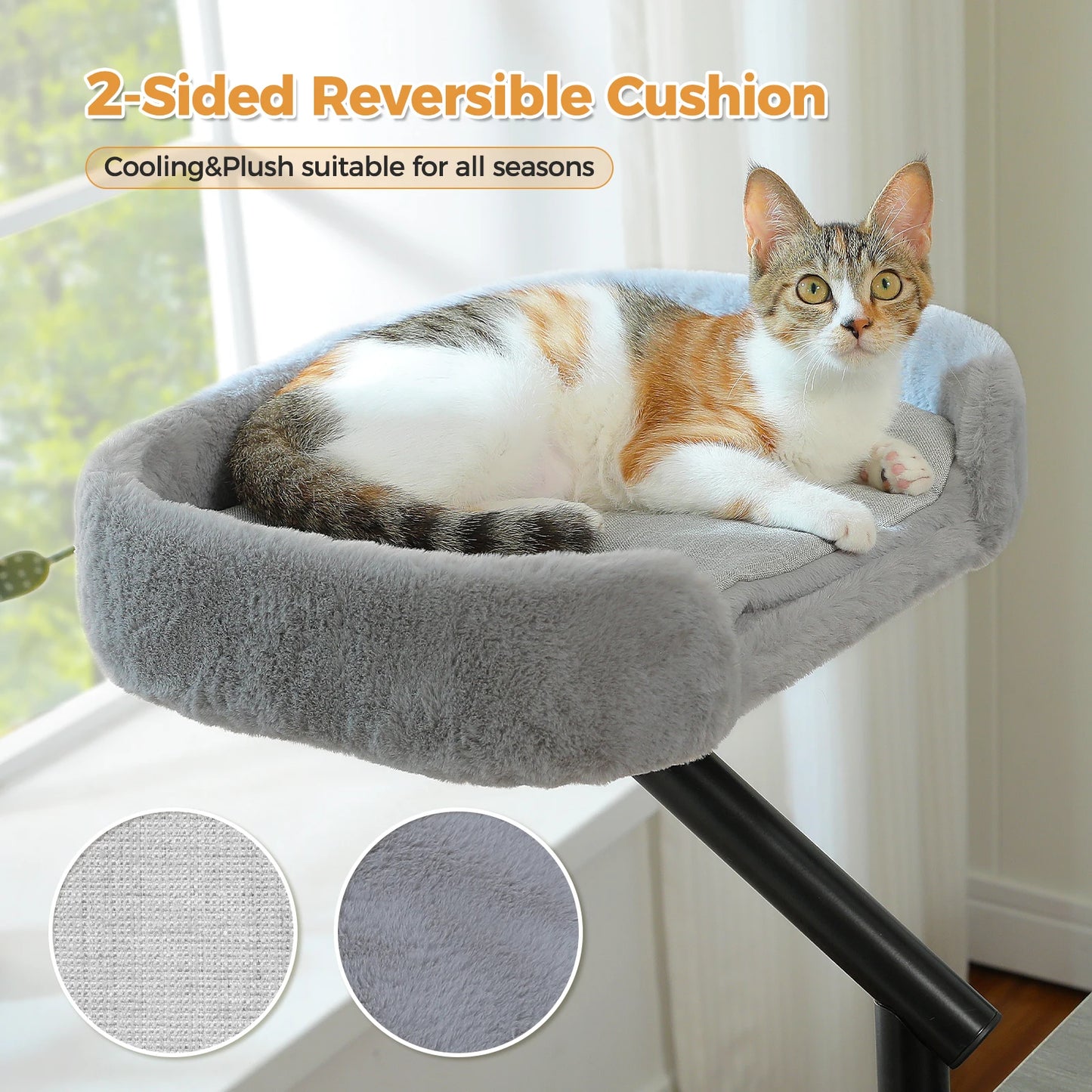 PAWZ Road Cat Desk Bed 360 Rotatable Cat Stand Hammock