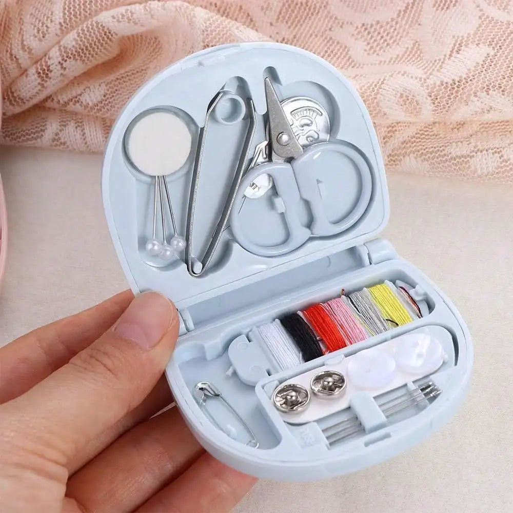 Travel Sewing Kit Portable Repair Pack With Threads Scissors Needles