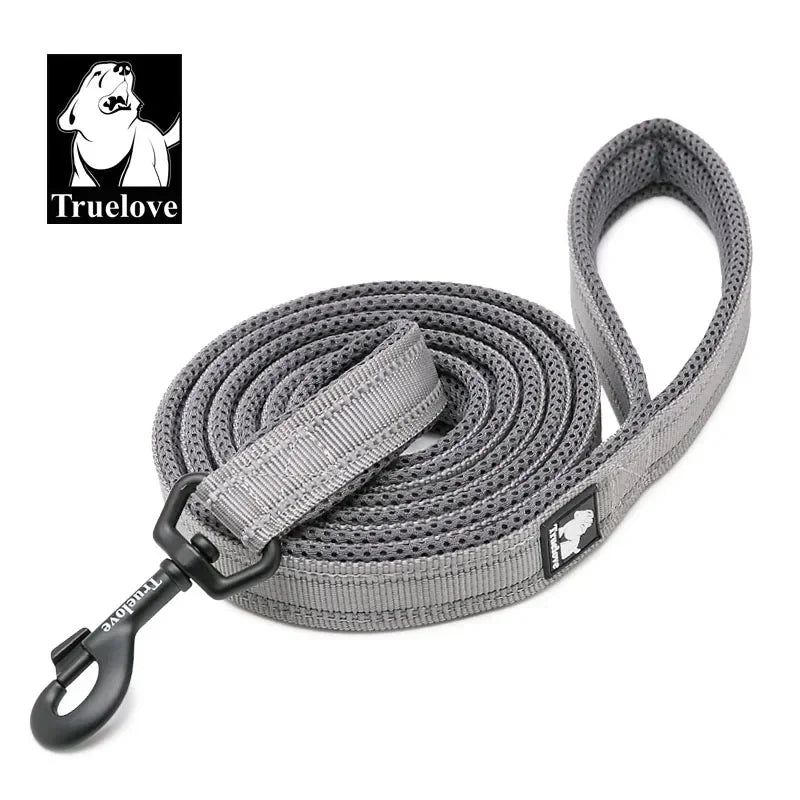 TRUELOVE Reflective Nylon Mesh Padded Pet Leash For Dogs And Cats