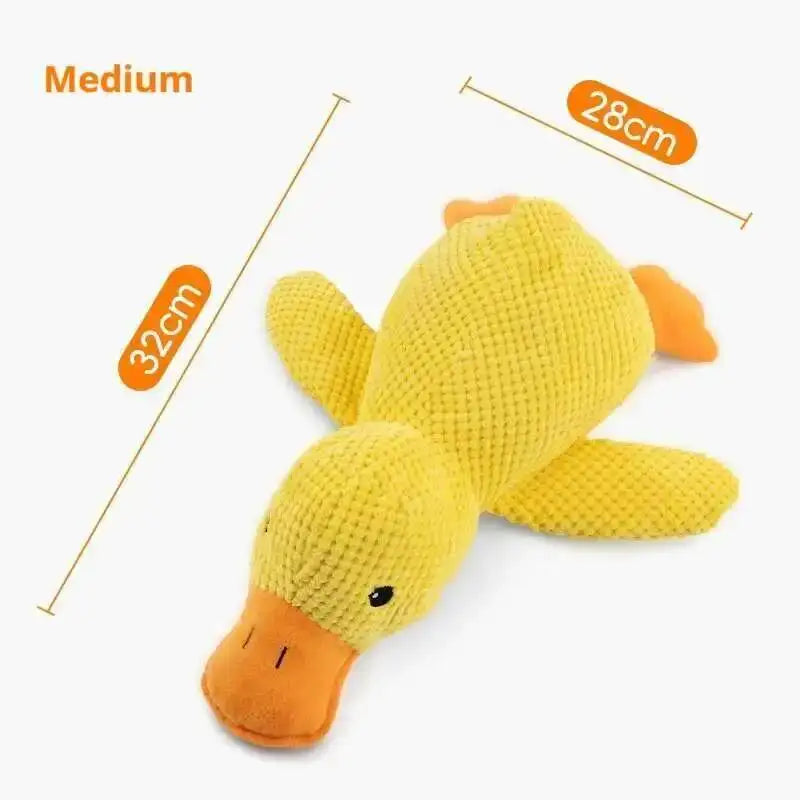 Squeaky Plush Duck Dog Toy Bite Resistant Chew Toy