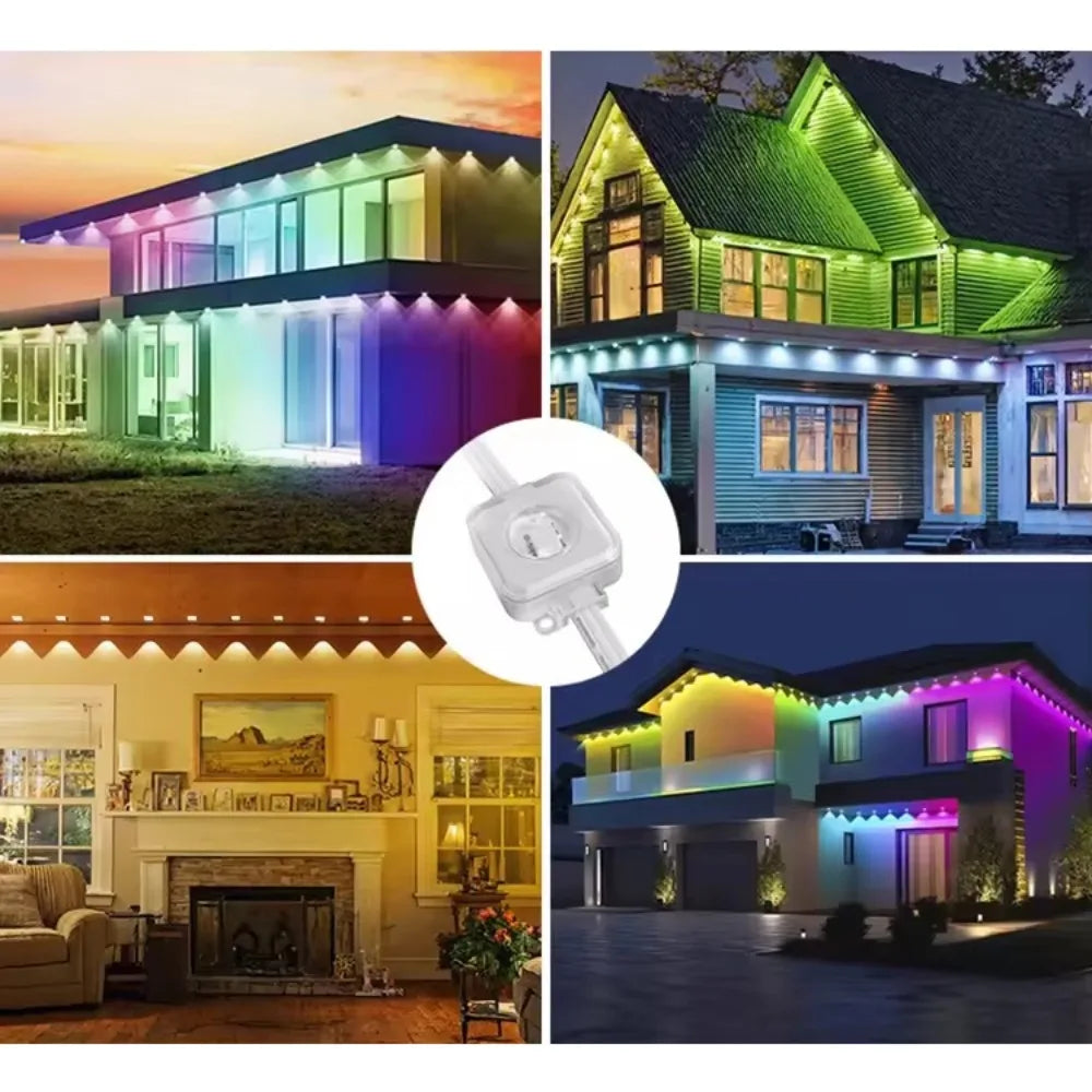 MIMIRGB Smart Outdoor Lights IP67 Waterproof String With App Control