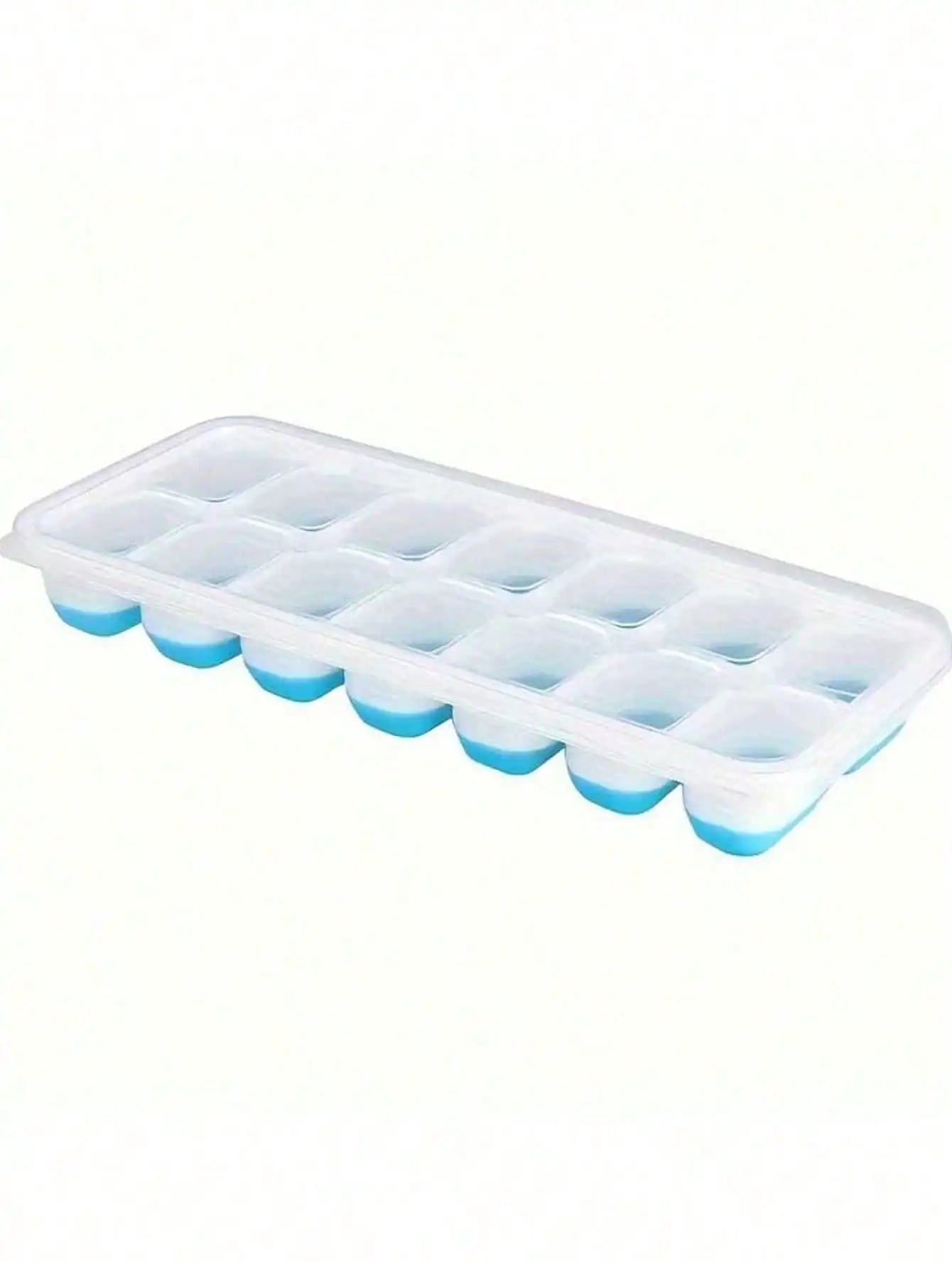 Multicolor Silicone Ice Cube Trays 14Cavity With Removable Lids