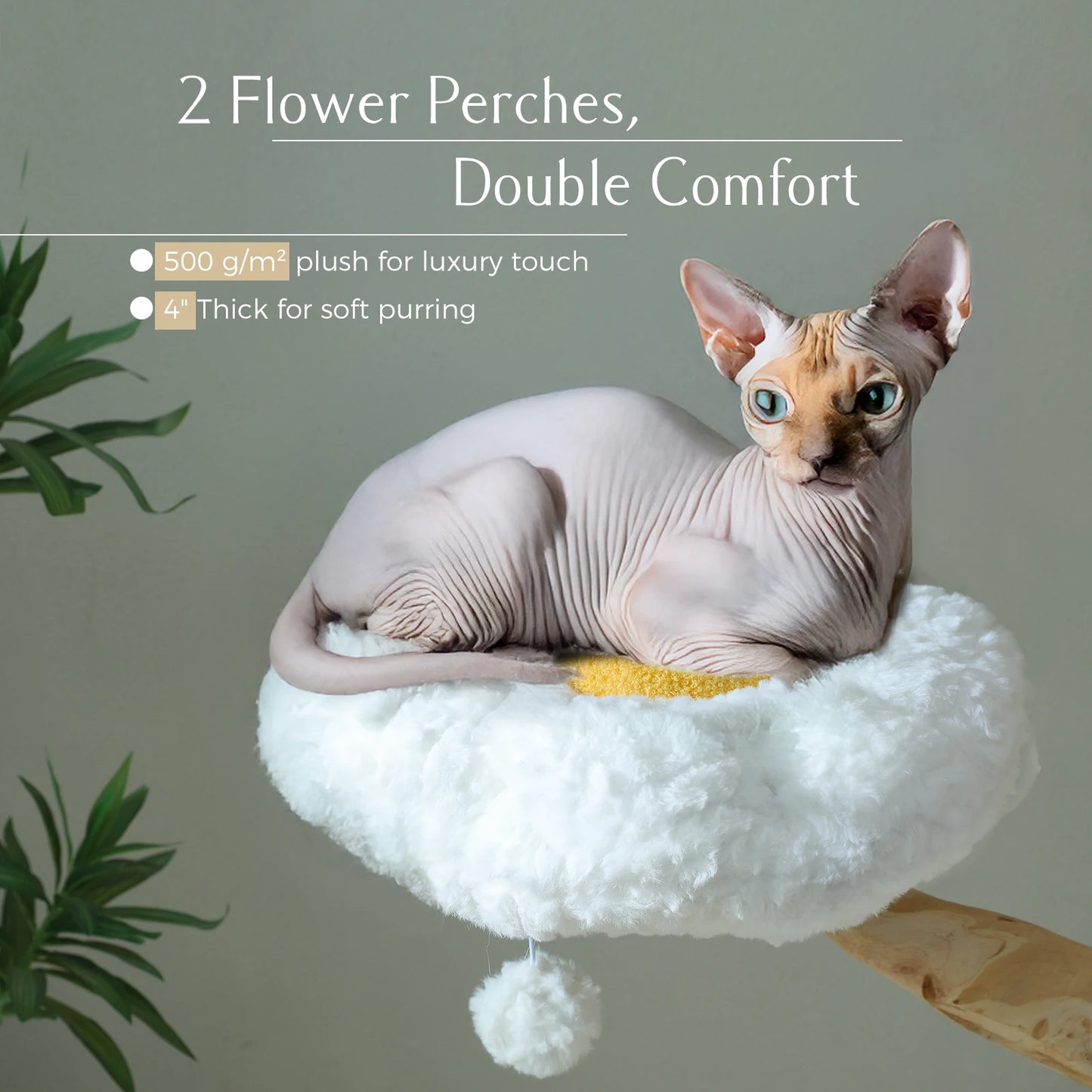 PAWZ Road Cat Tree Tower With Sisal Scratching Post And Wicker Basket