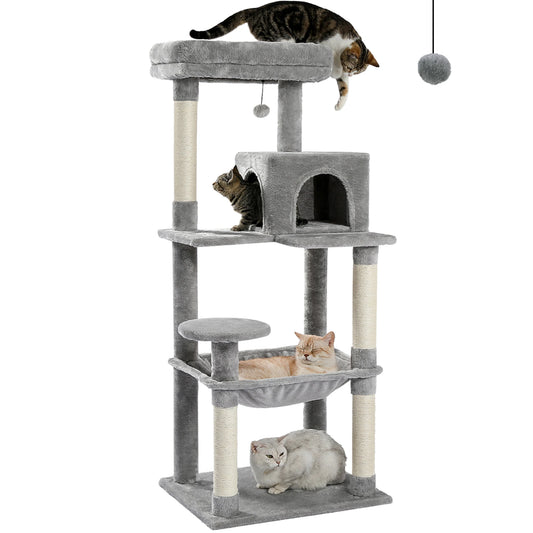 PAWZ Road Cat Tree Indoor 5 Level Tower Sisal Posts