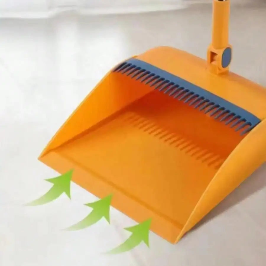 Foldable Broom And Dustpan 3-In-1 Rotatable Cleaning Set