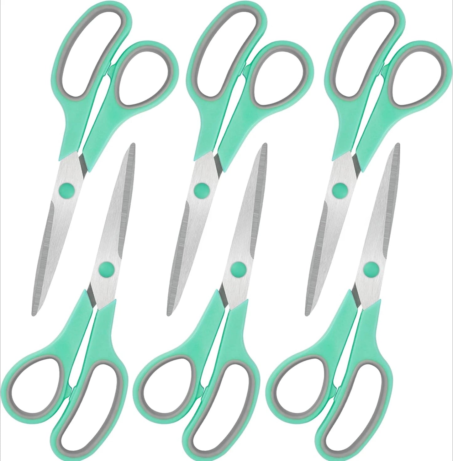 All Purpose Comfort Grip Scissors For Office School Craft Fabric