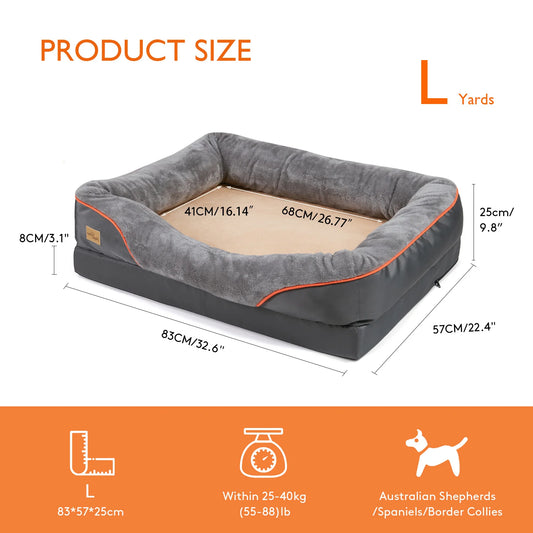 BINGOPAWCN Dog Bed Removable Washable Cover Anti Allergy
