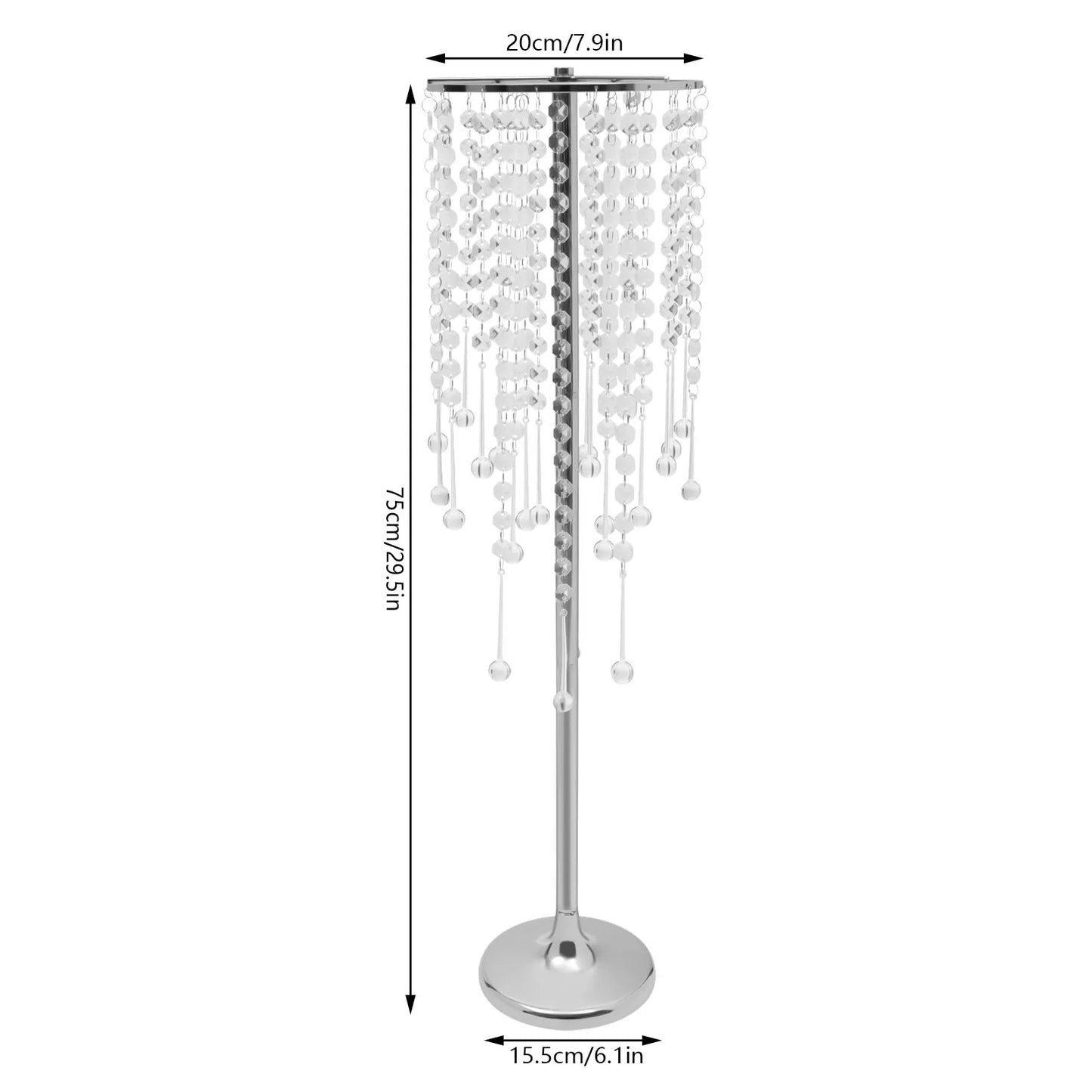 Bymaocar Crystal Flower Stand Set For Wedding Decor Centerpieces