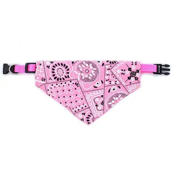 Adjustable Cat Collar With Scarf Bandana Pet Necktie